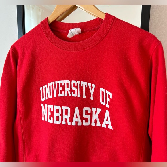 Vintage Y2K Champion Reverse Weave University of Nebraska crewneck sweater NCAA - Picture 2 of 12